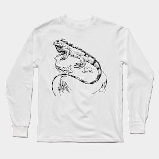 Iguana Picture Hand drawn Long Sleeve T-Shirt